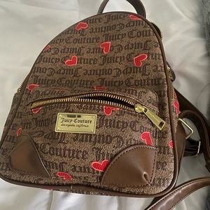 This bag was worn once. Brand new condition. Mini back pack, juicy catour
